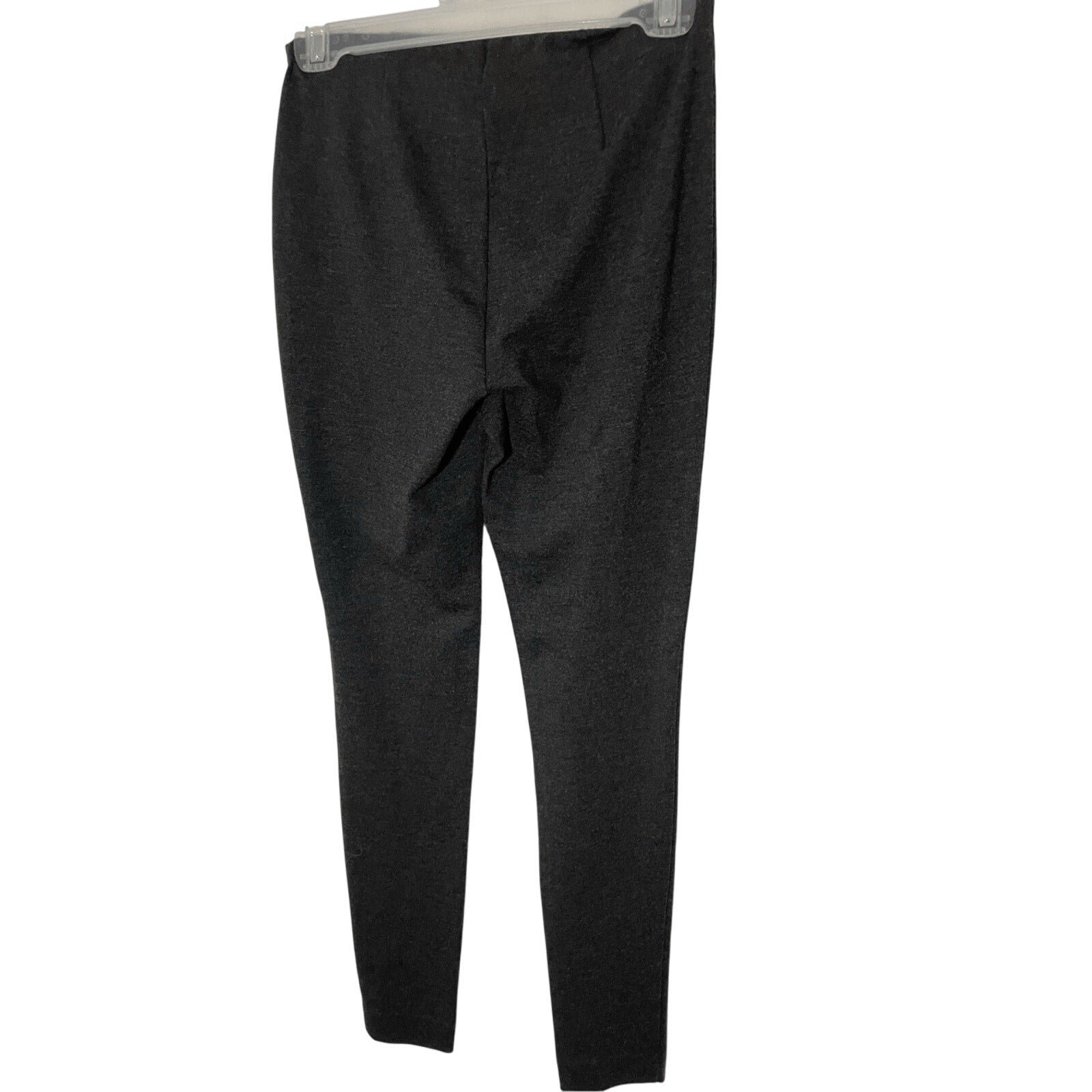 J. Jill XS Ponte Skinny Leg Dark Charcoal Solid High Rise Pull on Pants