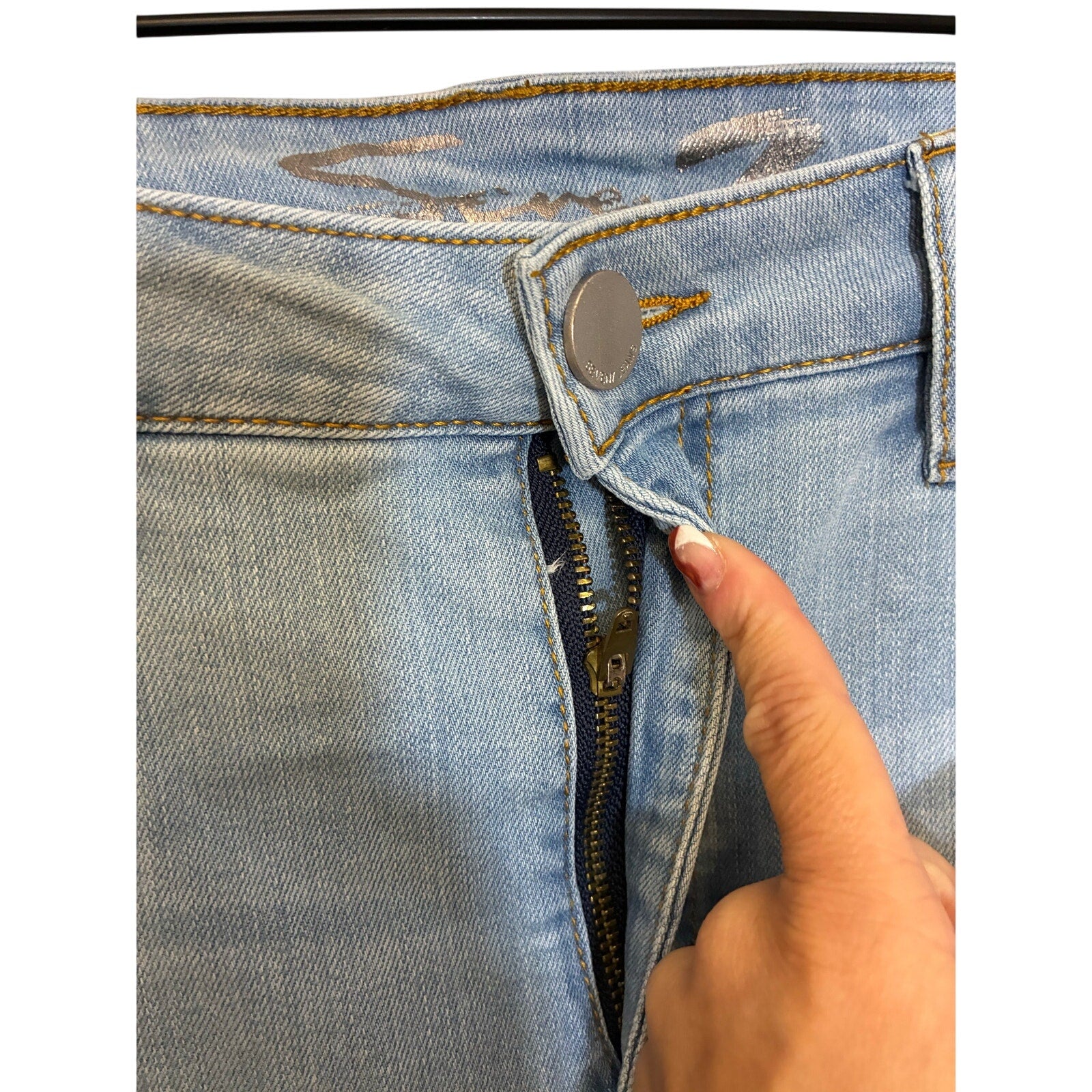 Seven7 Coulotte Release Hem Cropped Jeans Relaxed Barrel Light Wash Denimcore 12
