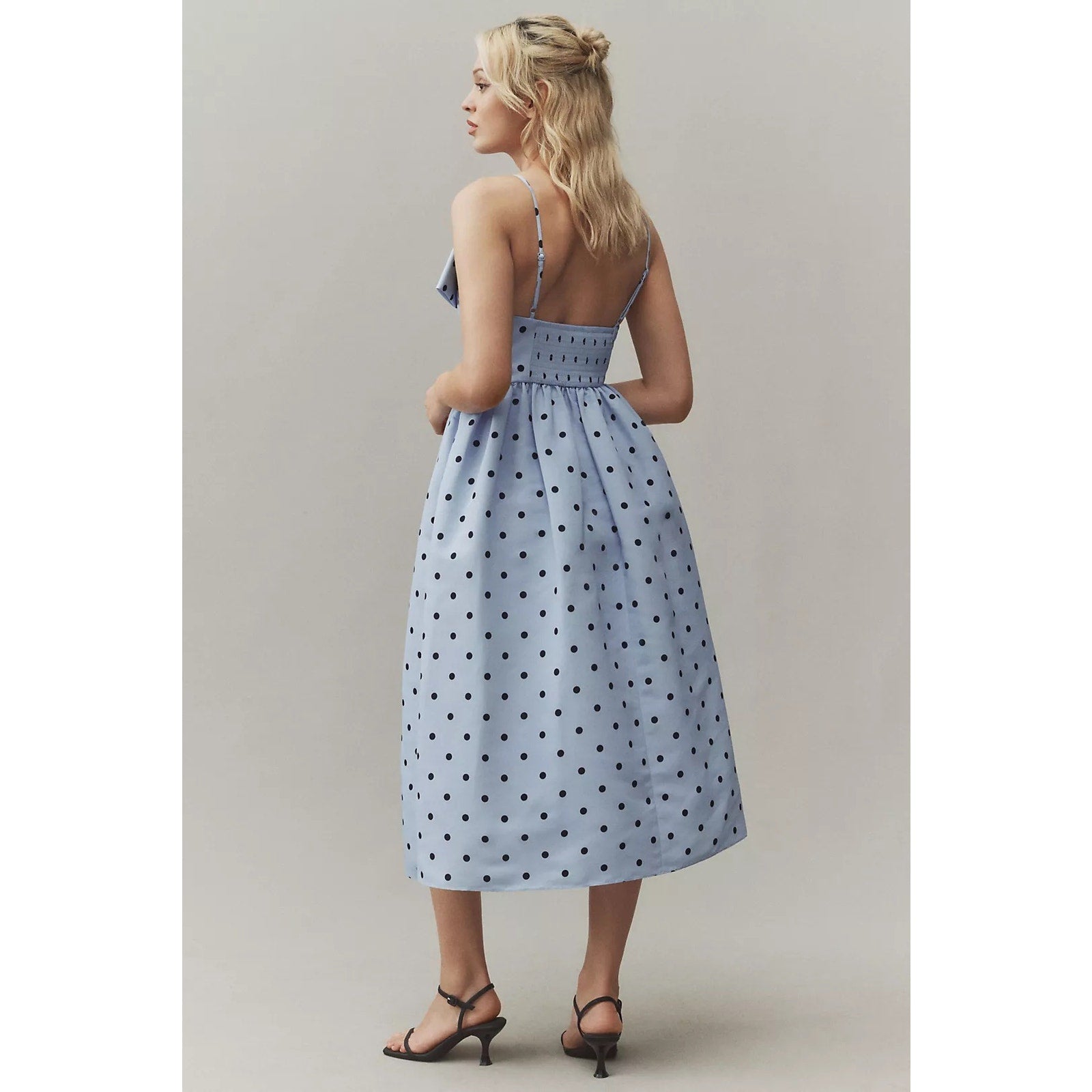 NWT Sachin & Babi Sloane Asymmetrical Bow Taffeta A-Line Midi Dress Large