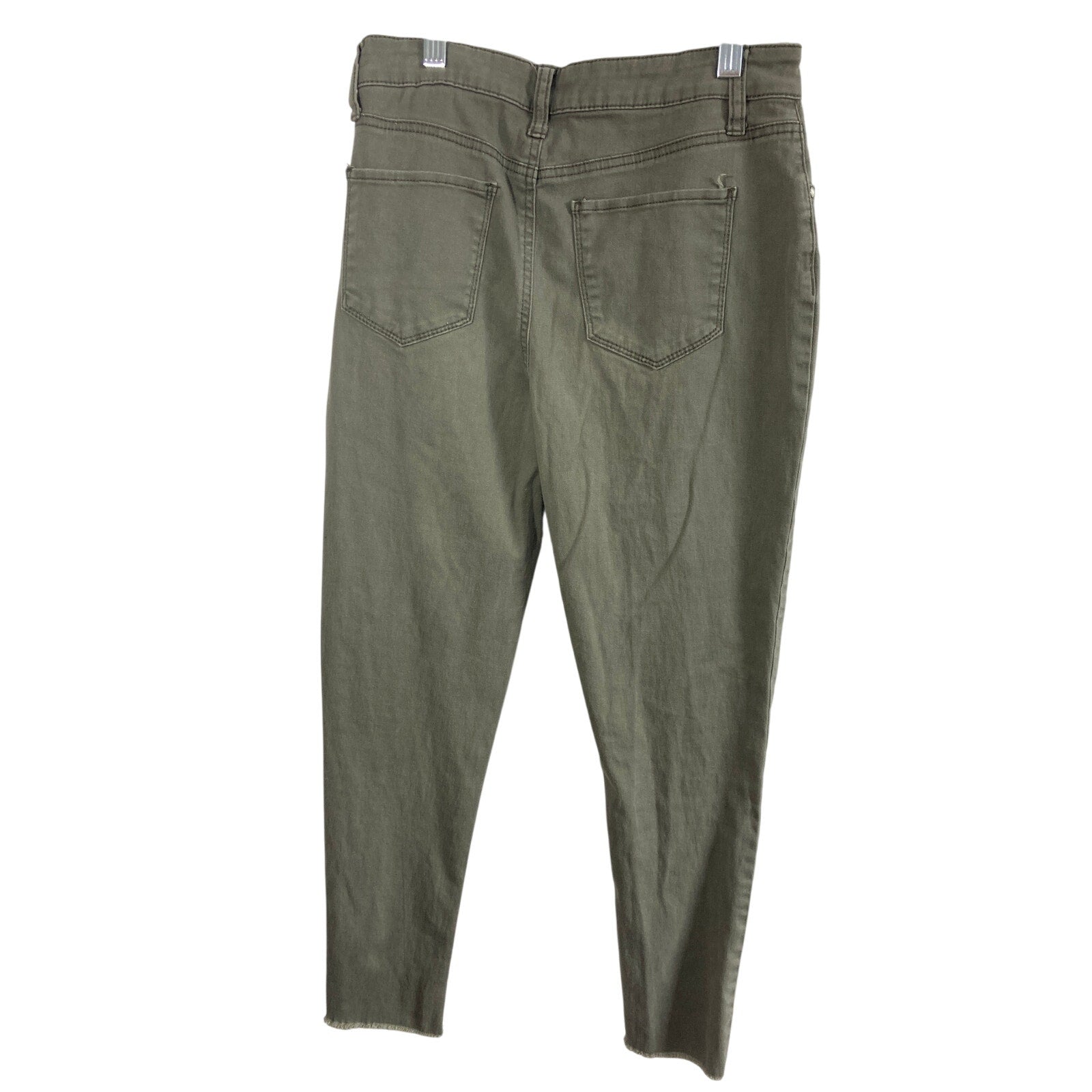 Tinseltown Green Raw Hem Cotton Green Gorp Core  Utility Hiking Jeans SZ 5