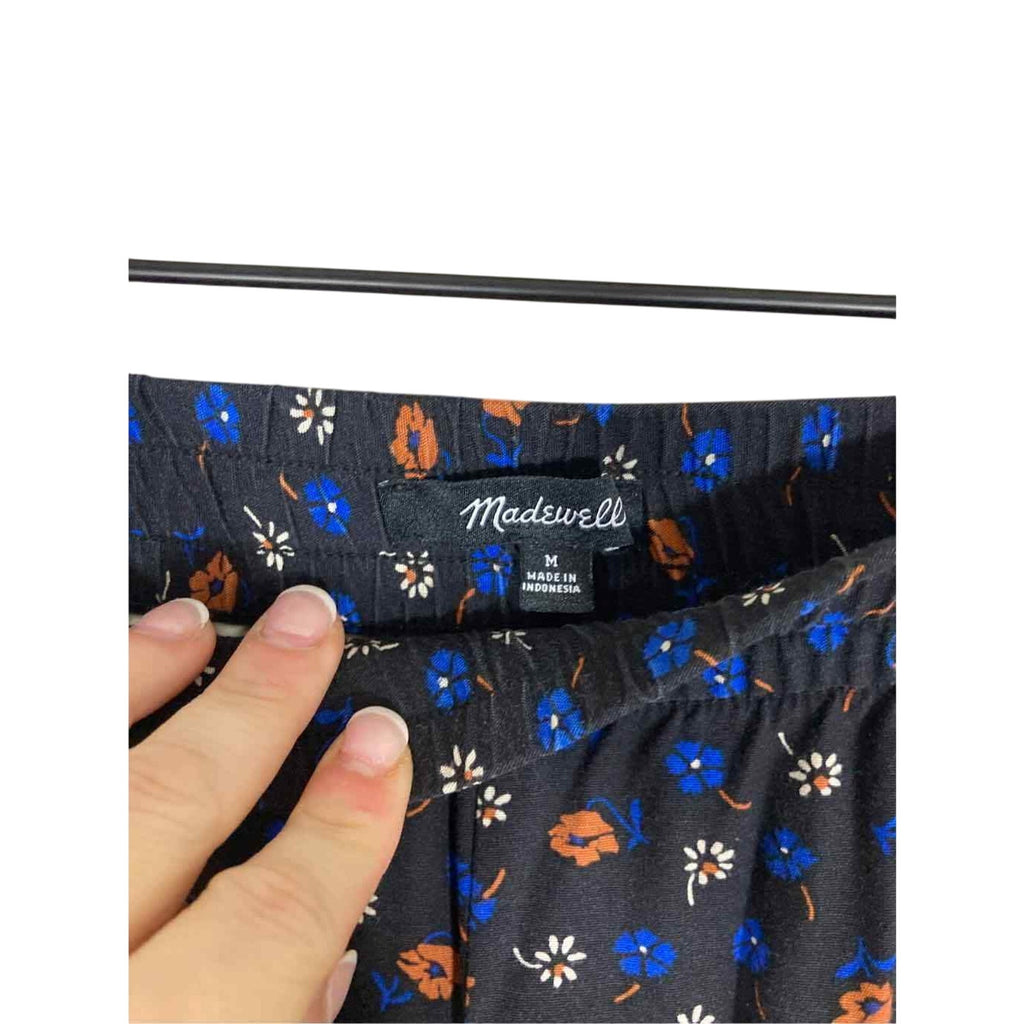 Madewell Floral Bloomcore Loungewear Lagenlook Navy Loose Fit Joggers