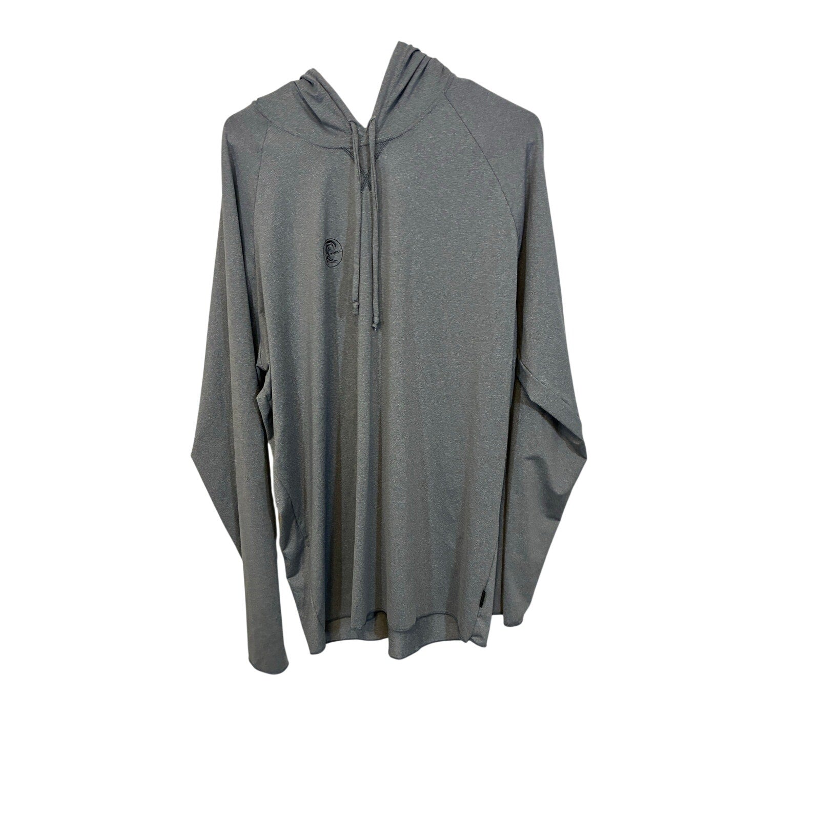 O'Neill Hyperdry Hybrid Hooded Top Mens XXL Gray UPF 50+ Surf Swim Rashguard