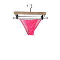 Asos High Waisted Hot Pink Barbie Velvet Cheeky Swim Bottoms