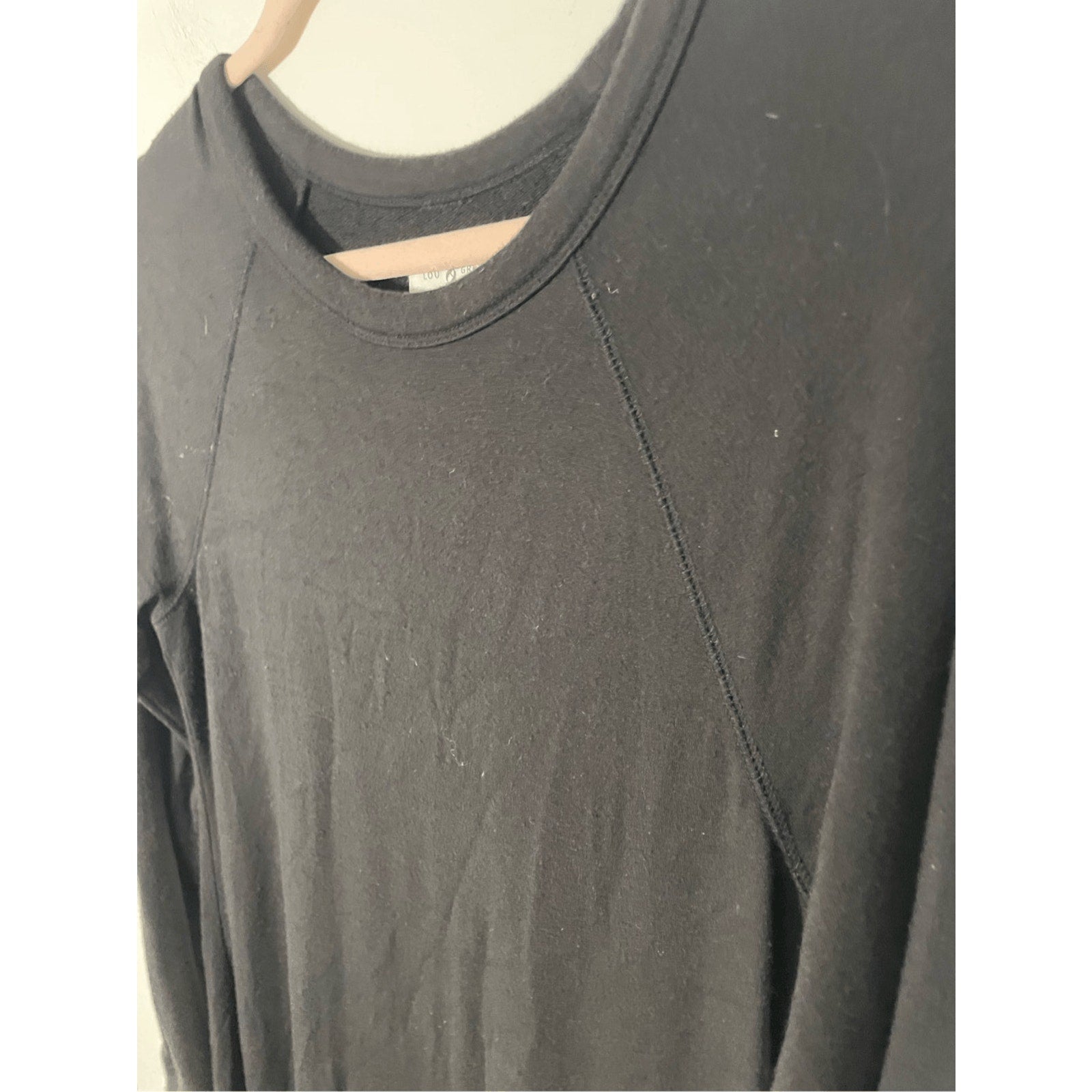 LOU & GREY Women's Long Sleeve Crew Neck Whimsy Goth Emo Punk Goth Dress S Black