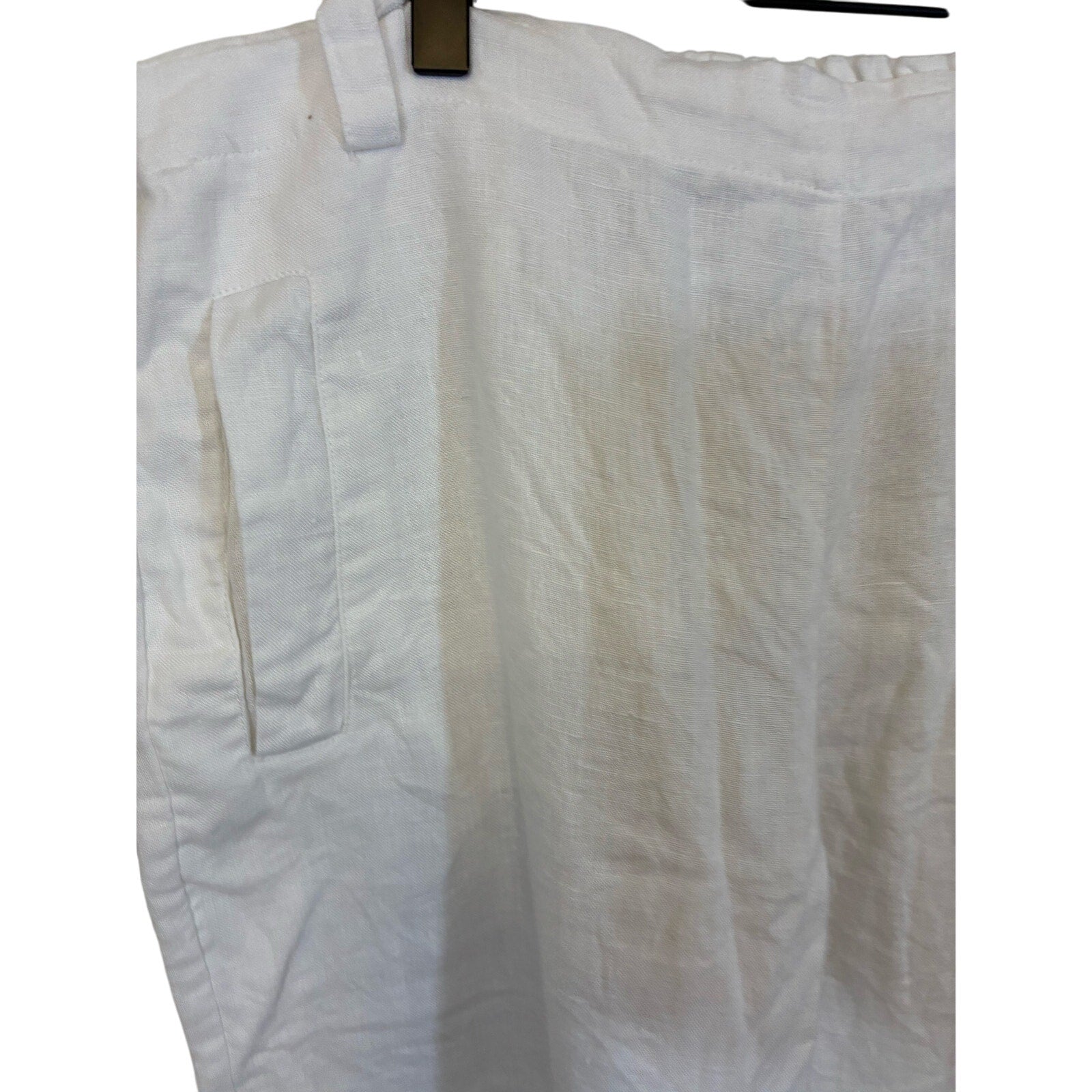 Peck & Peck Linen Wide Leg Coastal Grandma Cowboy Relaxed Pants - Size Medium
