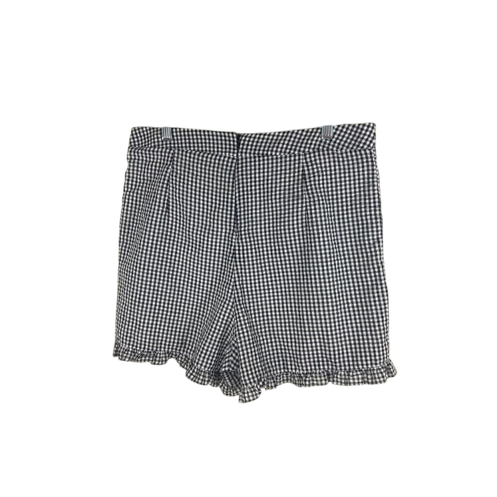 NWT Hyfve Checkered Gingham Printed NASCAR Retro Pin Up Costume Ruffle Shorts