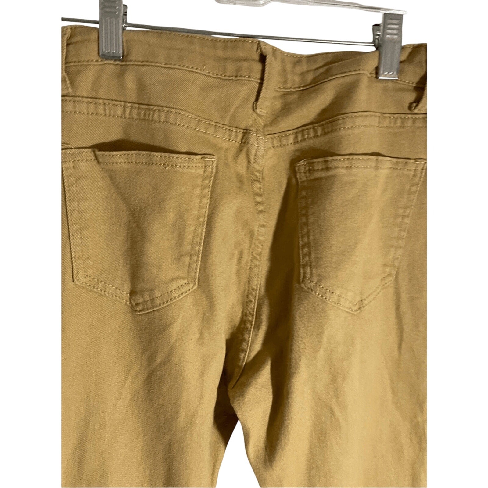 Women High Rise Geisha Jeans Flared Bootcut Tan Denim Caramel size S