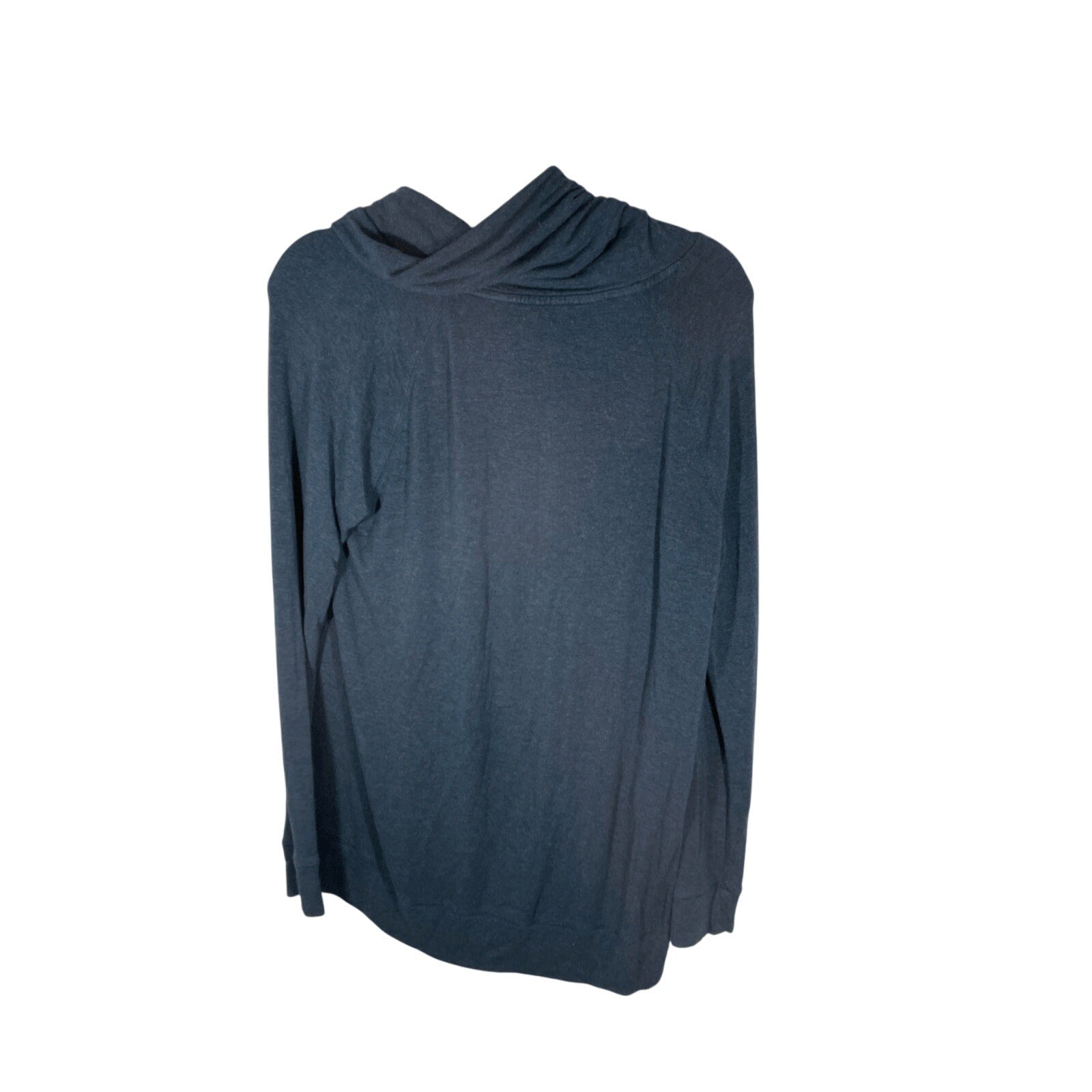Lou & Grey Cowl Neck Tahiti Blue Medium Sweater Super Soft Cozy Comfy Loungwear