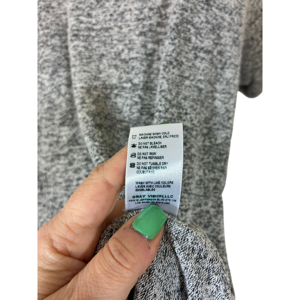 John Elliott Co-Mix Mercer Tee Gray Mens XXL Size 5 Luxury Minimalist T-Shirt