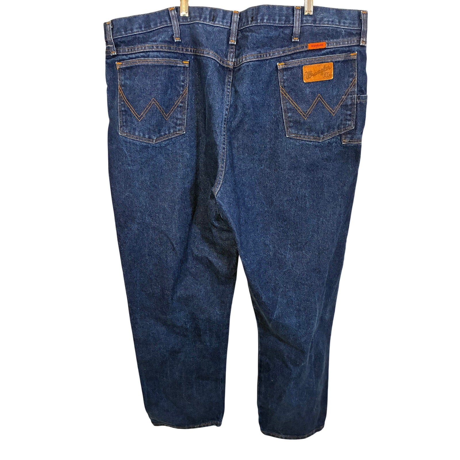 Wrangler Men's Flame Resistant Relaxed Fit Jean Trucker Workwear Denim Cowboy 44