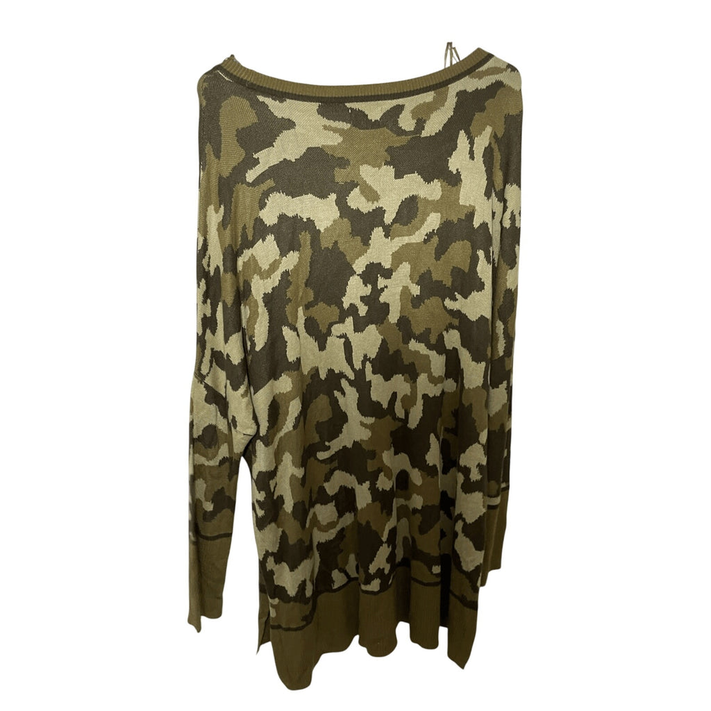 Wonderly Rayon Camouflage Large Women's Crewneck Sweater