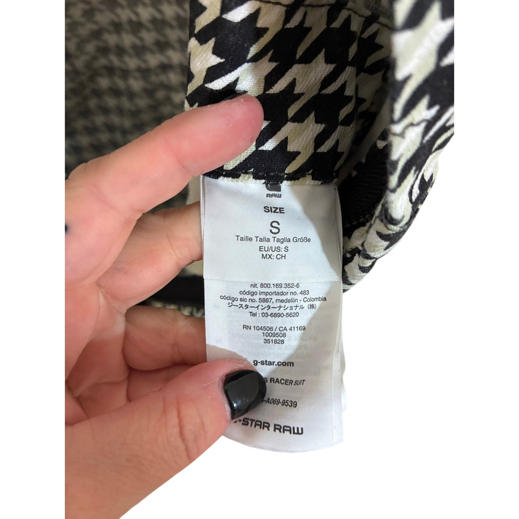 RARE G-Star RAW x Pharrell Williams Avernus Racer Houndstooth Jumpsuit Sample S