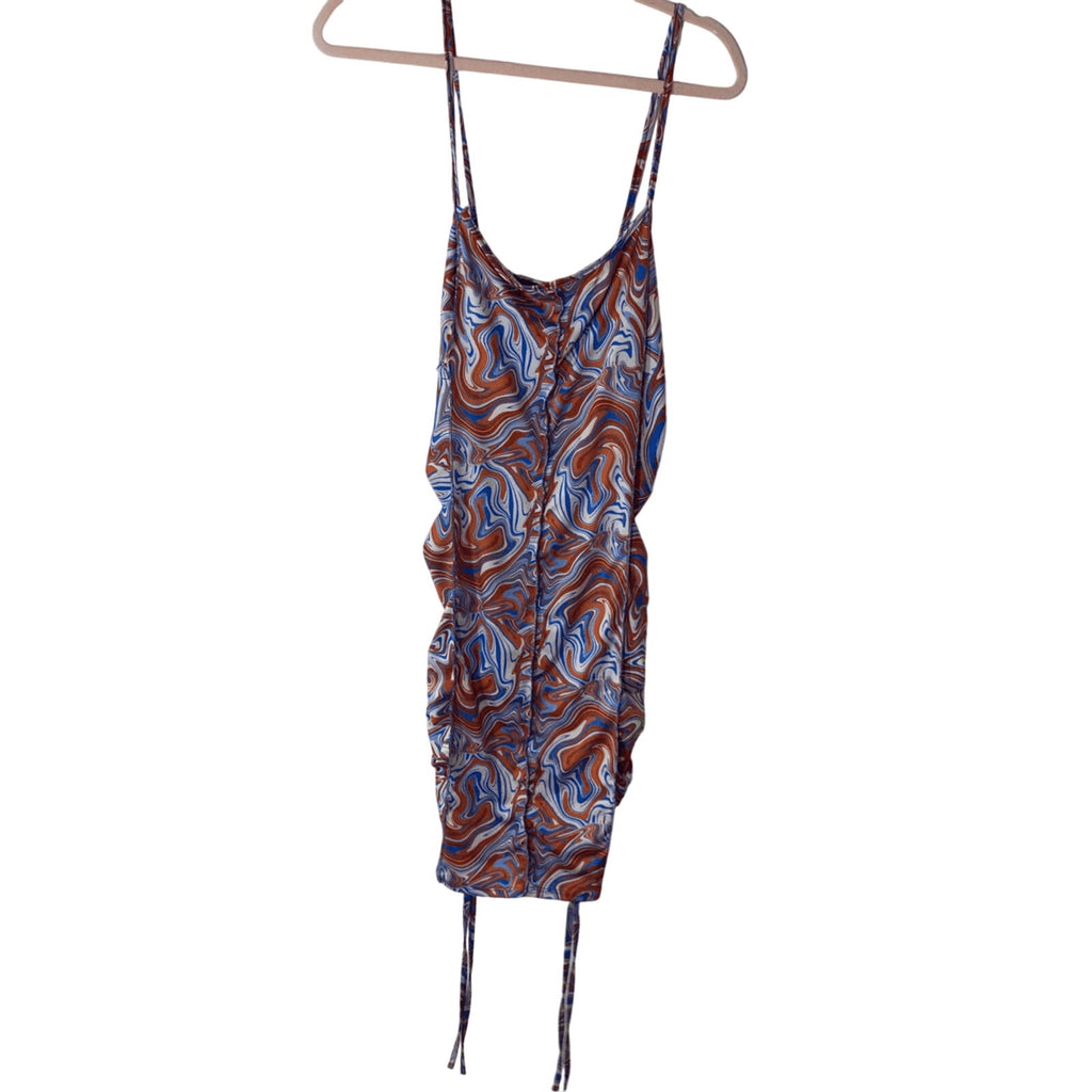 Just Polly Large Clubbing Women's Slip Marble Art to Wear Avant Garde Dress
