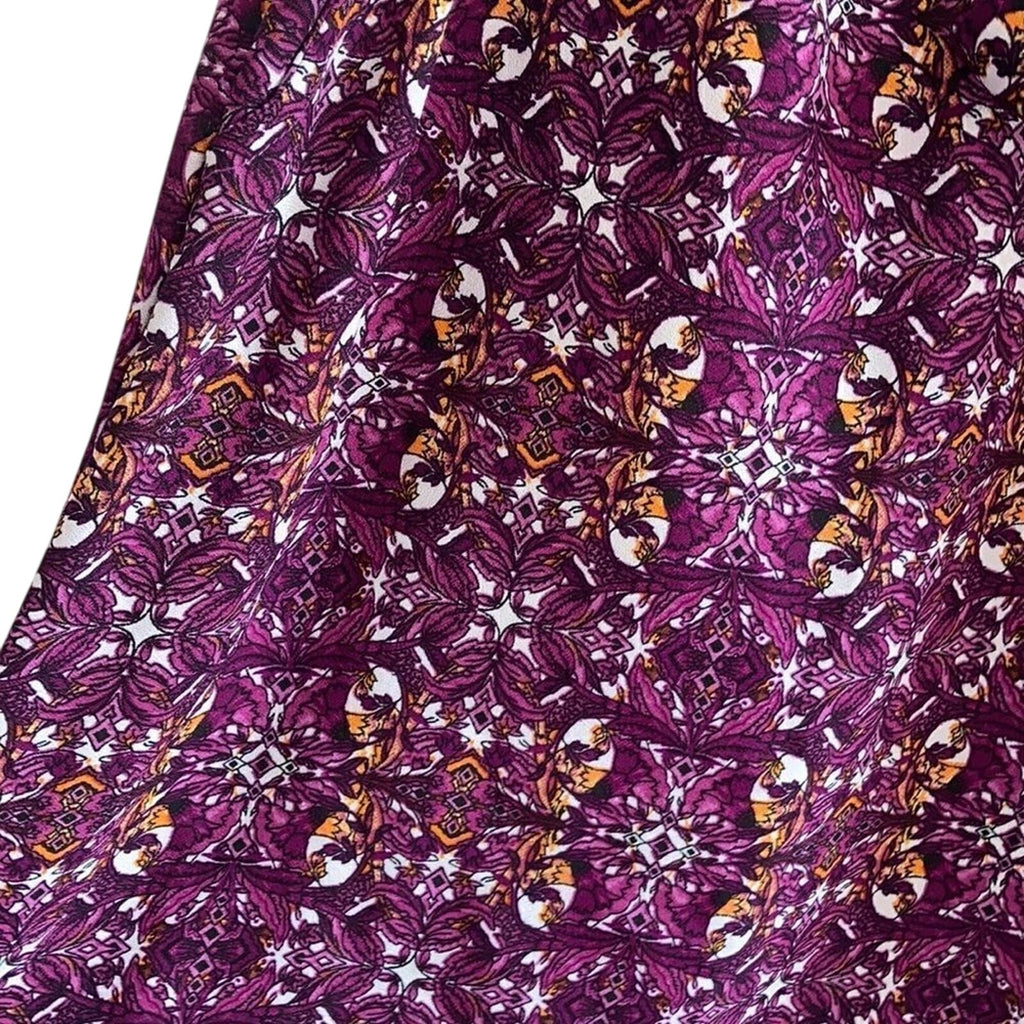 Ashley Stewart Paisley Boho Culotte Novelty Print Art to Wear Flowy Shorts