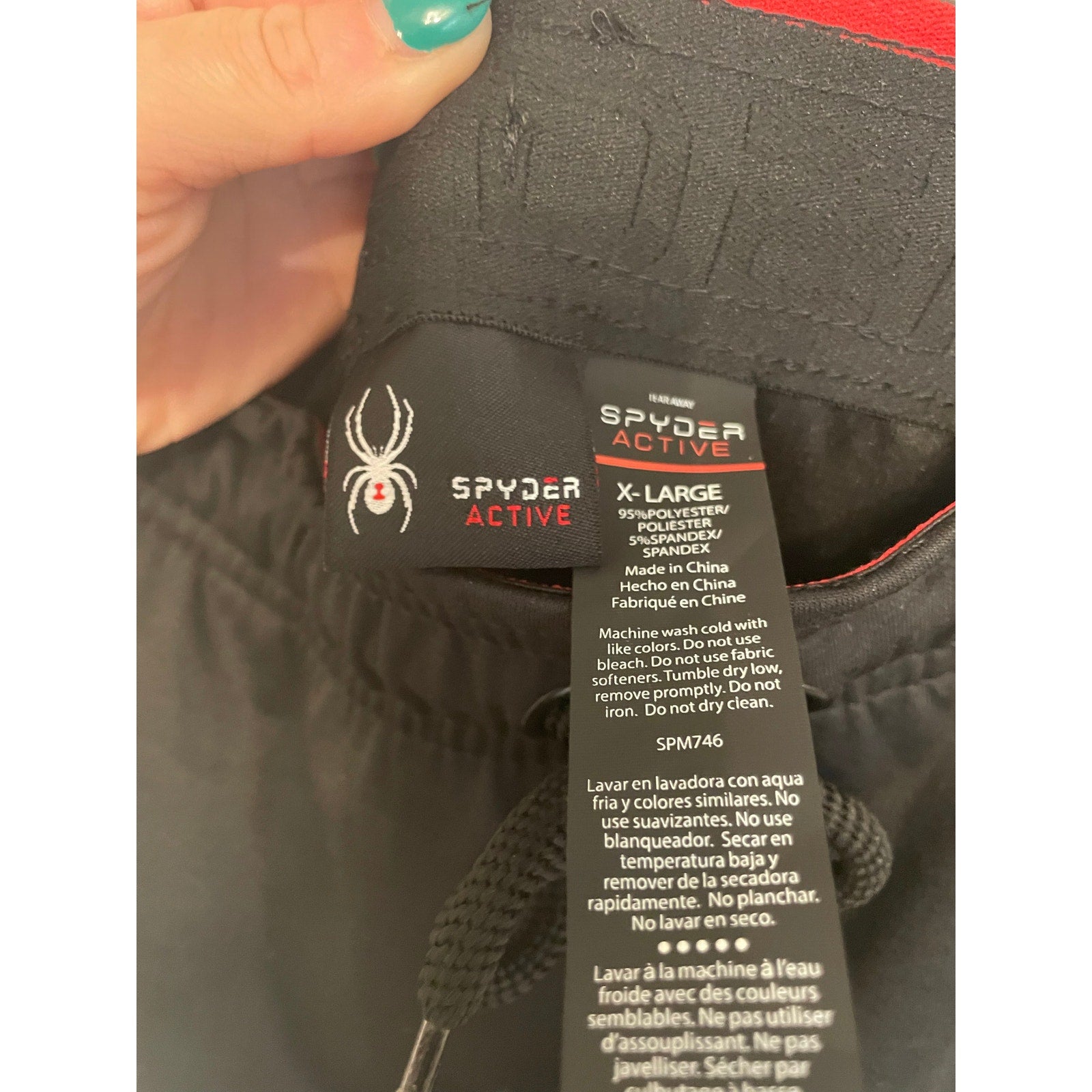 Spyder Men's Black Streetwear Casual Active Jogger Pants with Pockets  XL