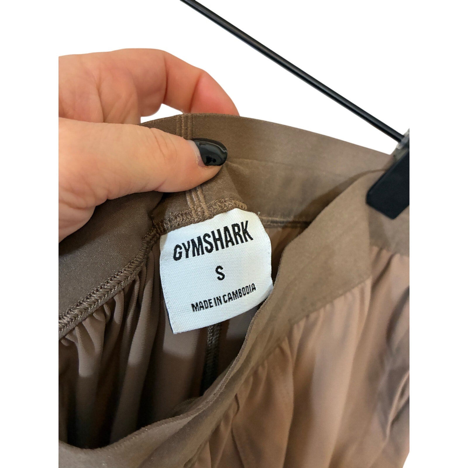 Gymshark Interlock Tech Joggers Taupe Womens S Athleisure Minimalist Gorpcore