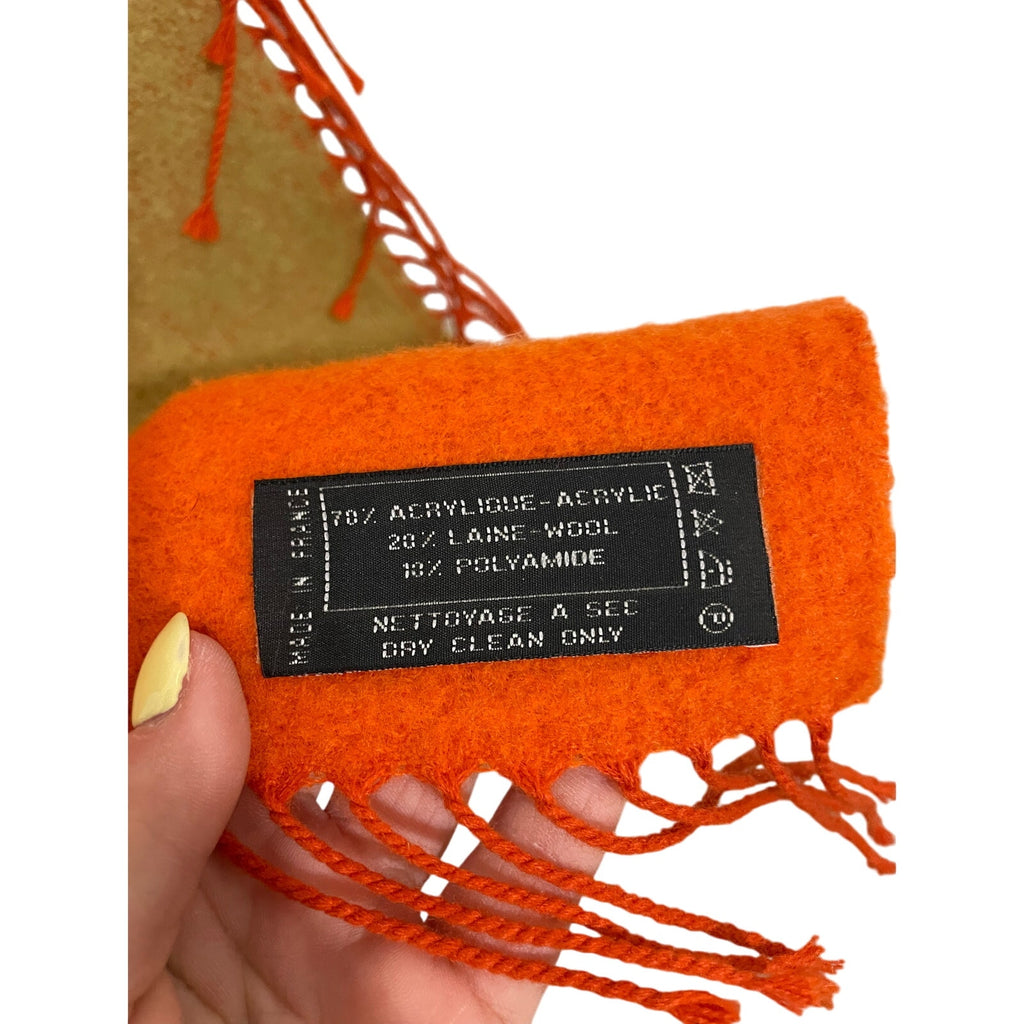 Scarf Wool Blend Ms. Frizzle Quirky Retro Fringe Western Shawl