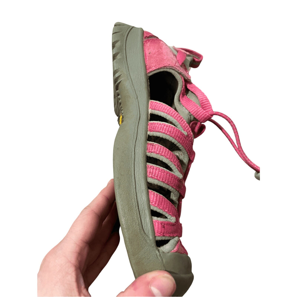 Keen Brown Pink Kids Newport H2 Pink Waterproof Gore Core Utility Hiking Boots