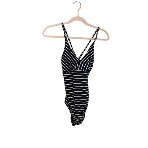 Catalina Vintage Women's Curvy Striped Adjustable Retro Pin Up One-Piece