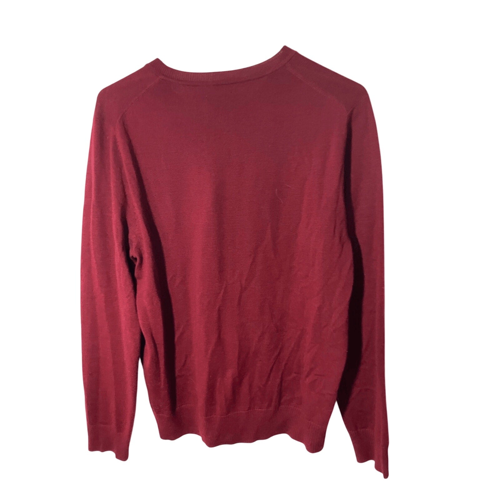 Apt 9 Men's Small Merino Wool Preppy Academia Business V-Neck Pullover Sweater