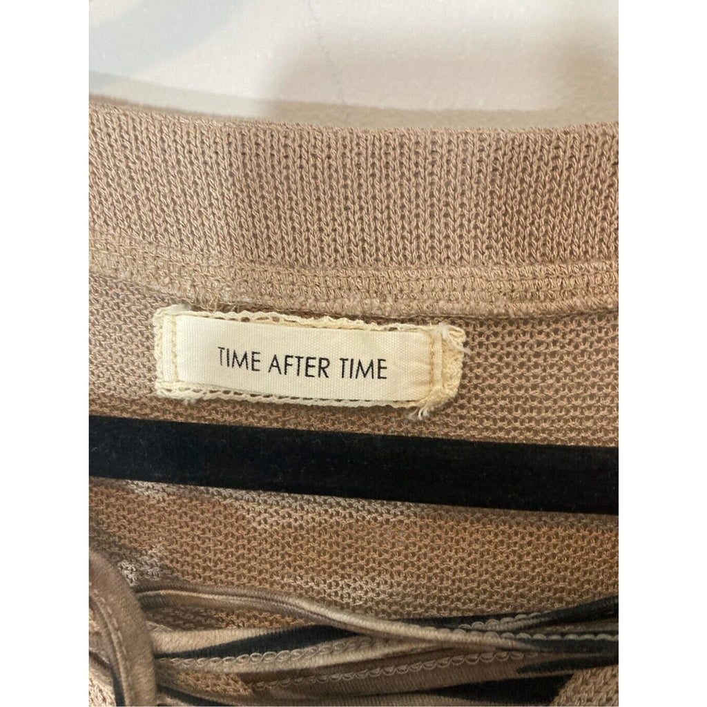 Time After Time Boho Women's Neutral Alternative Large Long Sleeve