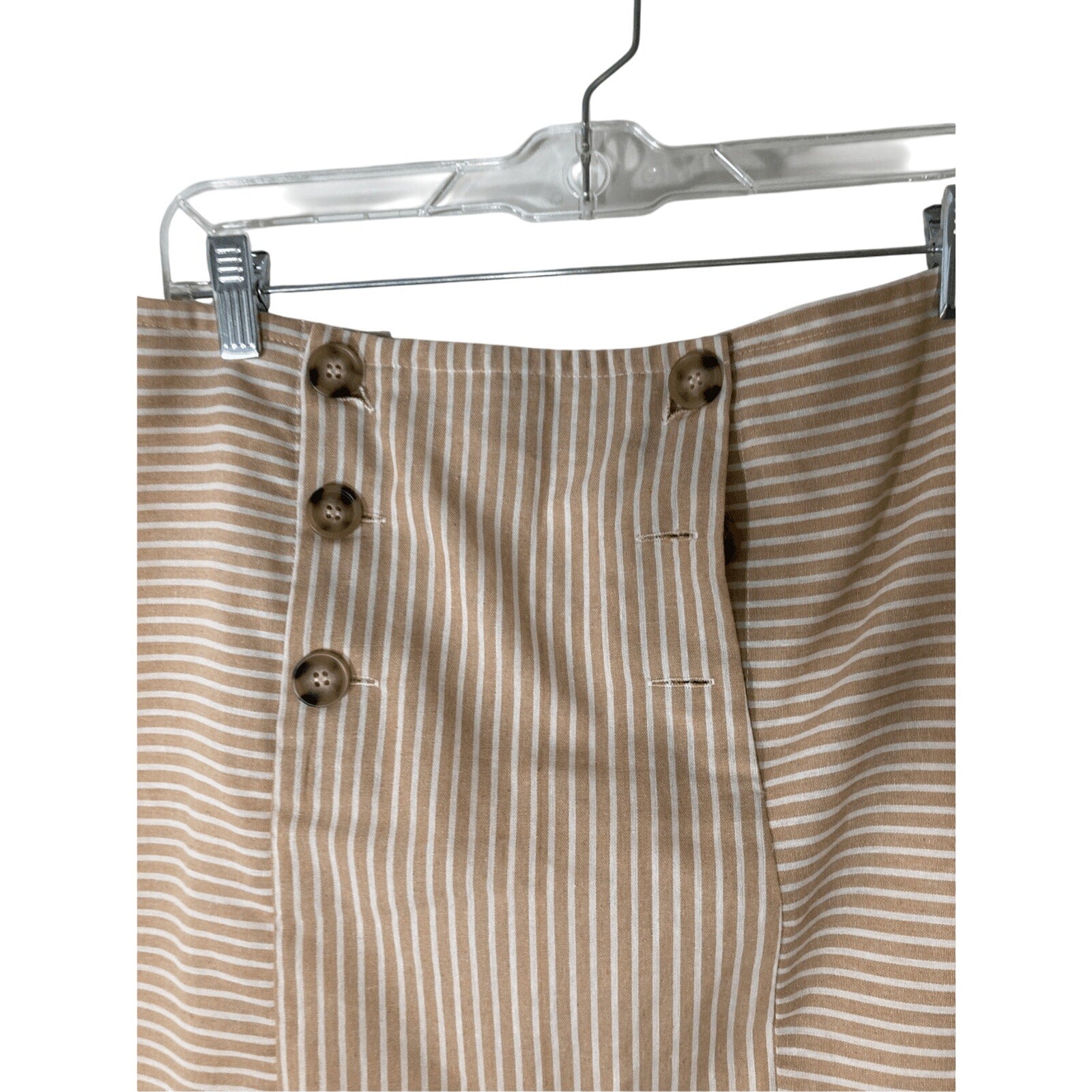 Altar'd State Medium Neutral Tone Button  Preppy Sailor Chic Skirt