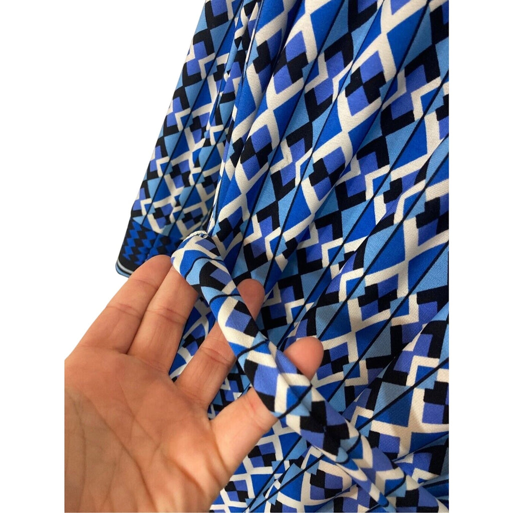 Donna Morgan Tribal Print 60's Housewife Fit and  Wrap Flare Dress