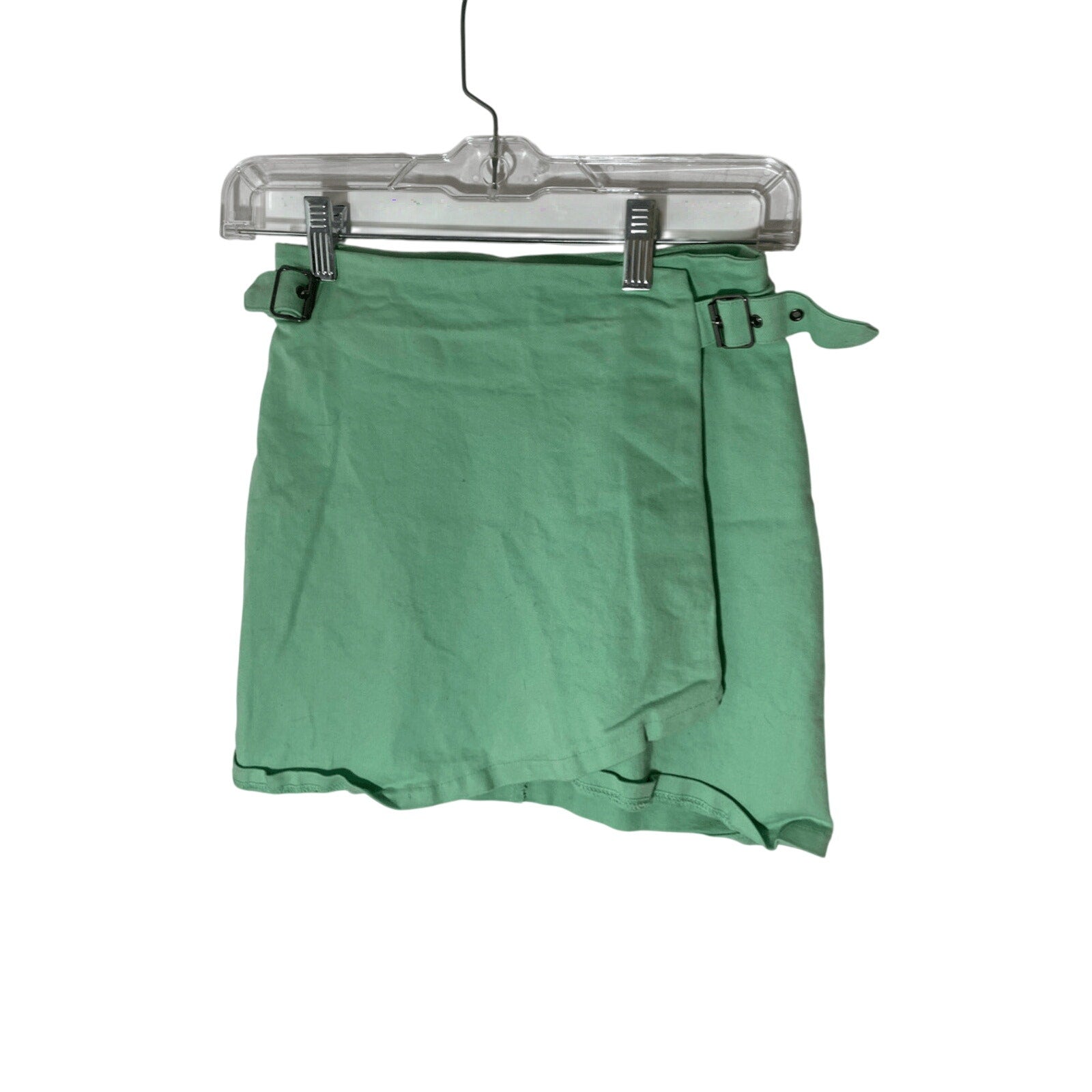 Princess Polly Asymmetrical Mint Green Denim Brandy Y2K Mini Skirt 4
