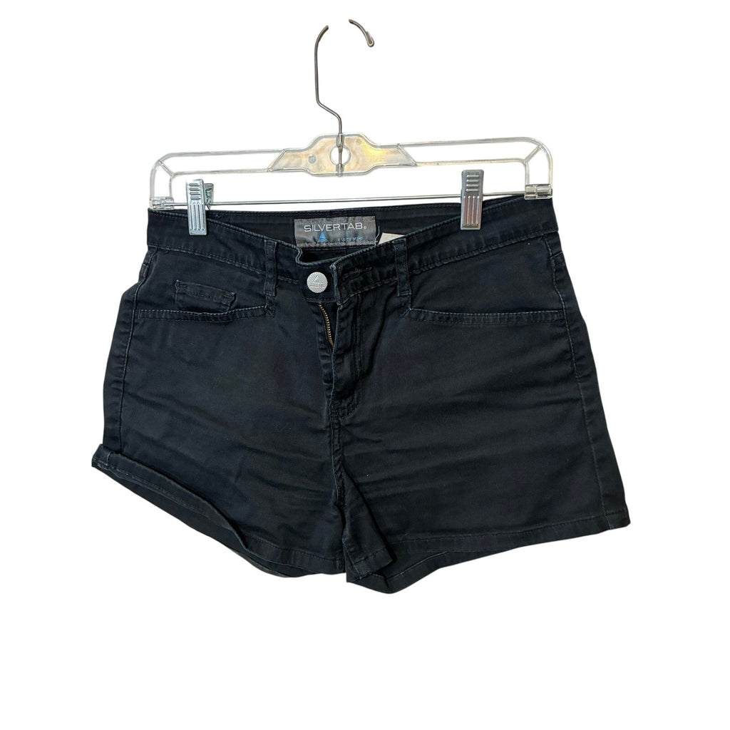Levi’s SilverTab Black Denim Shorts Women’s Size 5/27 Y2K Stretch Low Rise