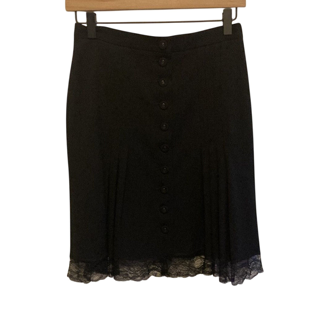 Moschino Cheap and Chic Authentic Academy School Girl Grunge Emo Button Up Skirt
