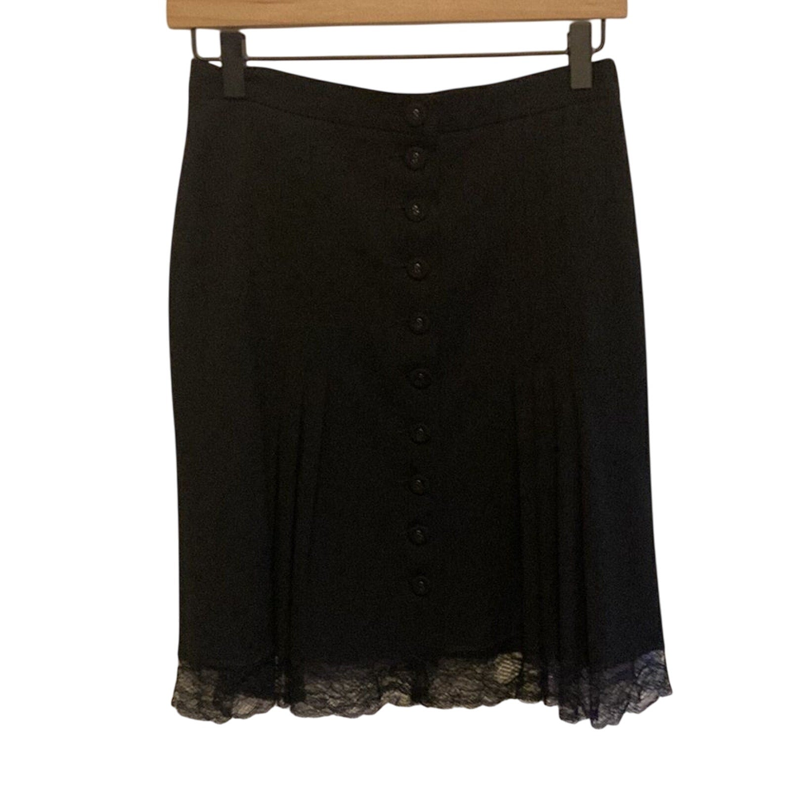 Moschino Cheap and Chic Authentic Academy School Girl Grunge Emo Button Up Skirt