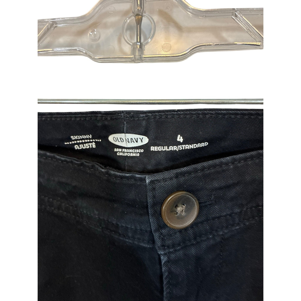 Old Navy The Diva Black Skinny Jeans Women’s 4 Stretch Denim Mid Rise Casual