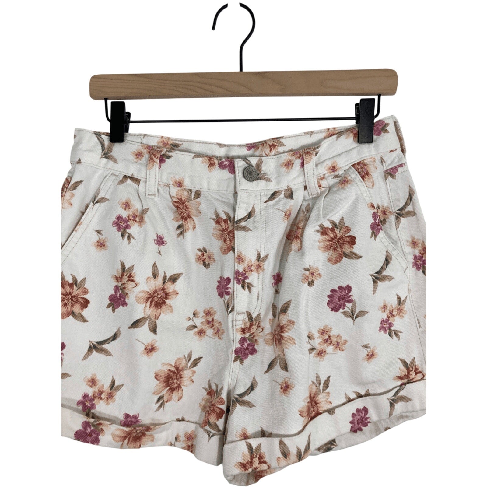 American Eagle Modest SZ 8 Mom Tumblr Floral Core Bloom Fairy Jeans