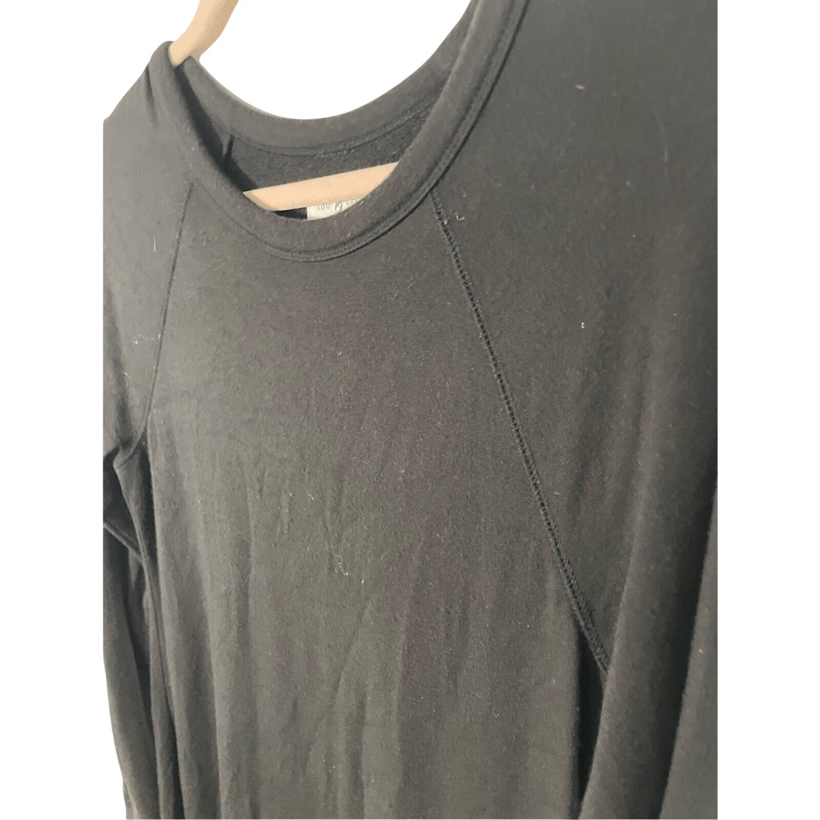 LOU & GREY Women's Long Sleeve Crew Neck Whimsy Goth Emo Punk Goth Dress S Black