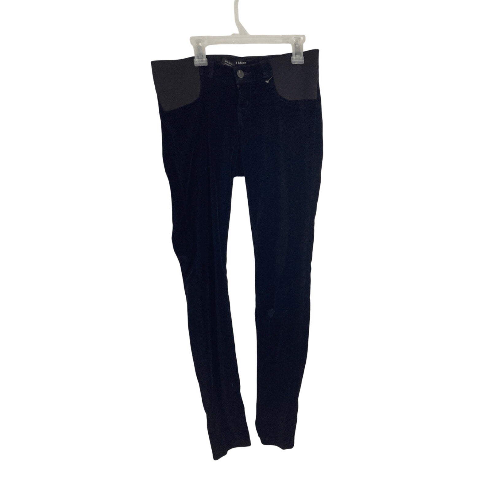 J. Brand Mama J Black Indigo Maternity Will Blend Suede Jeans Western Retro