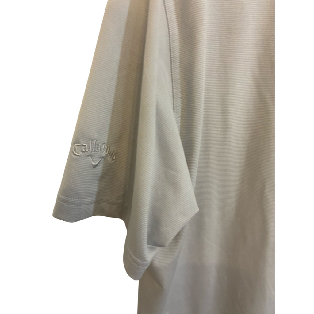 Callaway Opti-Dri Swing Tech Golf Polo Shirt Mens Gray Performance Stretch XL
