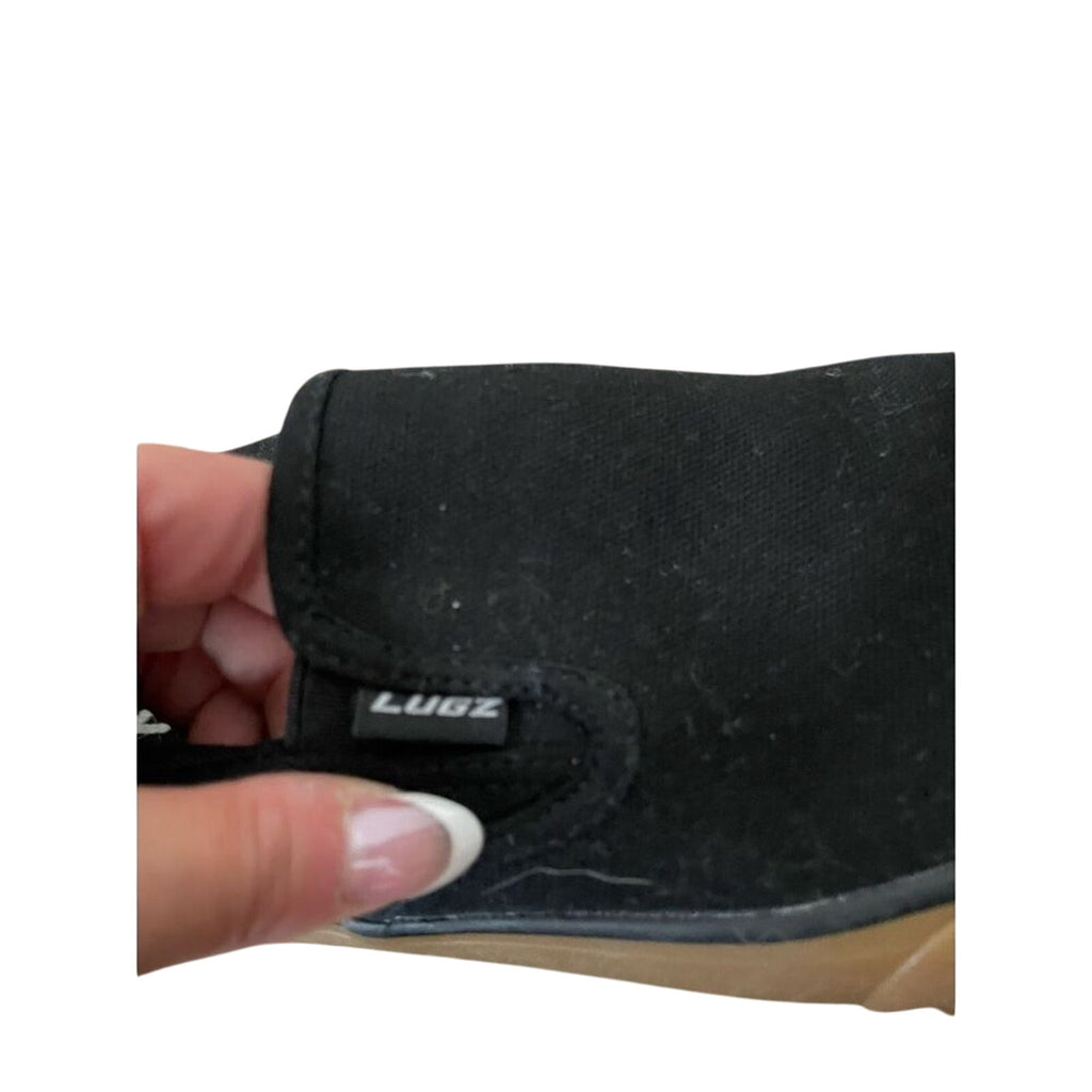 Lugz Bandit Slip On Sneakers Men’s Casual Black Canvas Shoes Comfort Skater 7