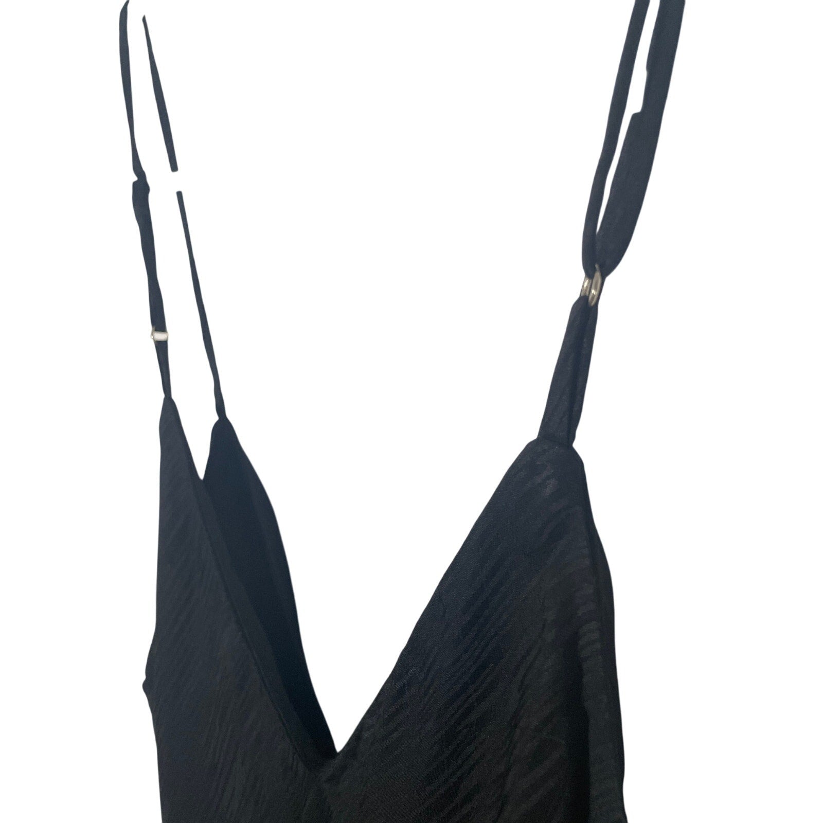Mable Silk Little Black Dress Dark Romantics Femme Fatale Cinch Slip Dress S