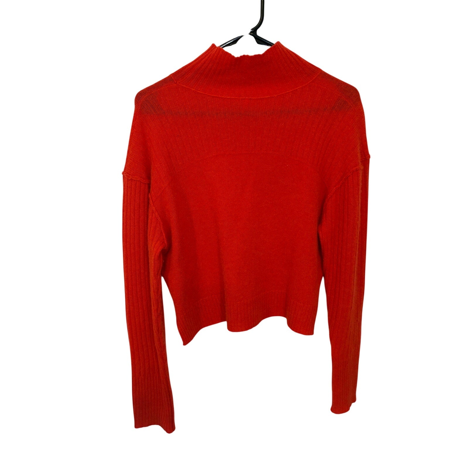 Free People Aubrey 100% Cashmere Turtleneck Sweater Soft Luxe Knit Small Preppy