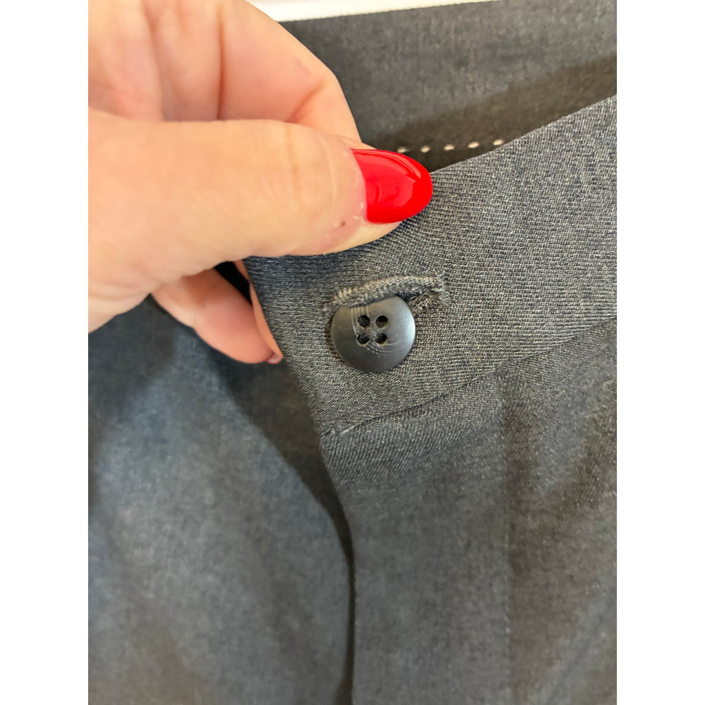 Van Heusen Mens Modern fit Suit Dress Pants 38W/30 Black Solid Stretch Business