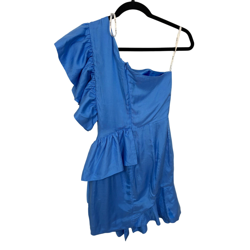 Bardot Lucia Frill One-Shoulder Dress Marina Blue 4 Event Corporate Wedding