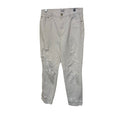 Pistola Denim Straight Leg Sz 26 White High Rise Distressed Tapered Mom Jeans