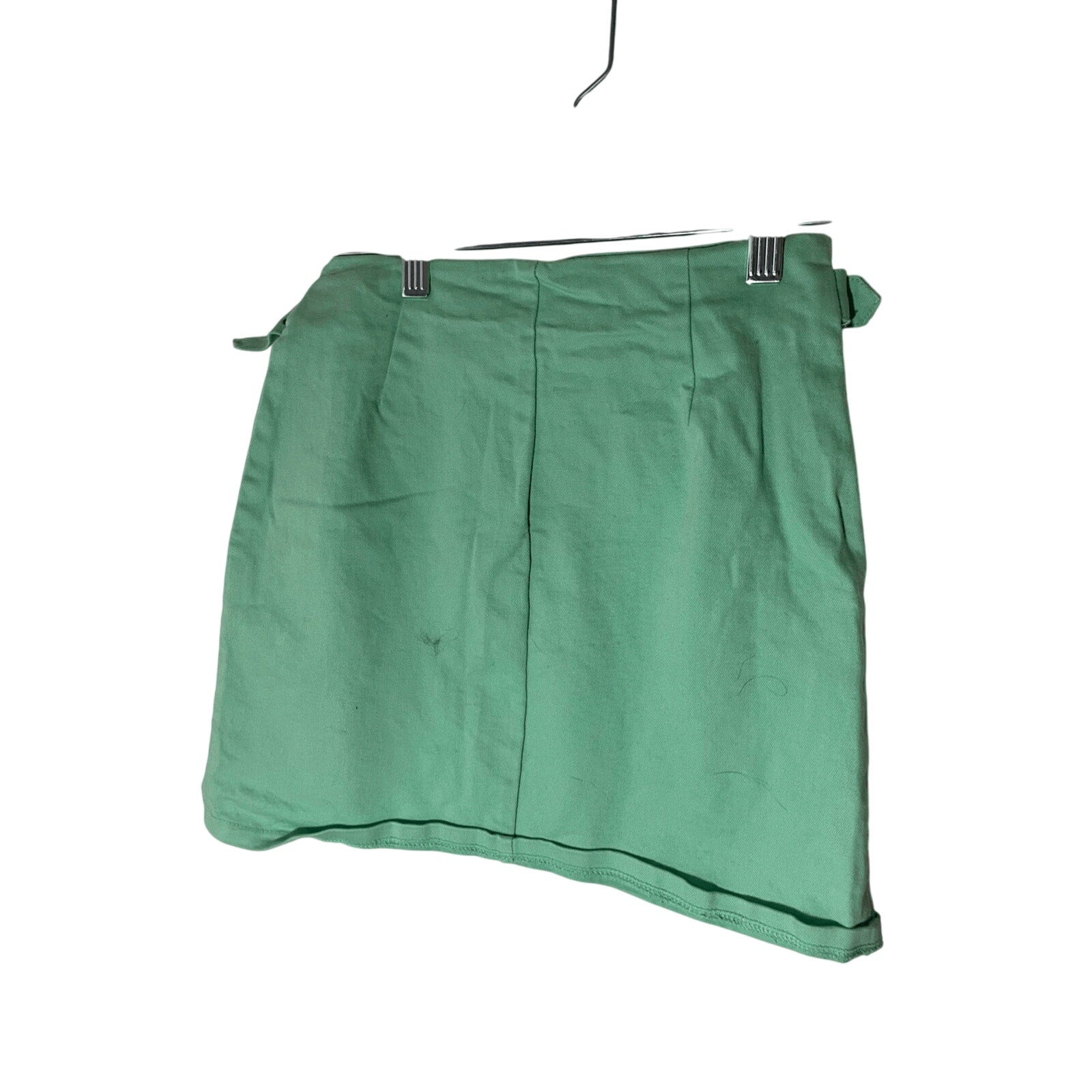 Princess Polly Asymmetrical Mint Green Denim Brandy Y2K Mini Skirt 4