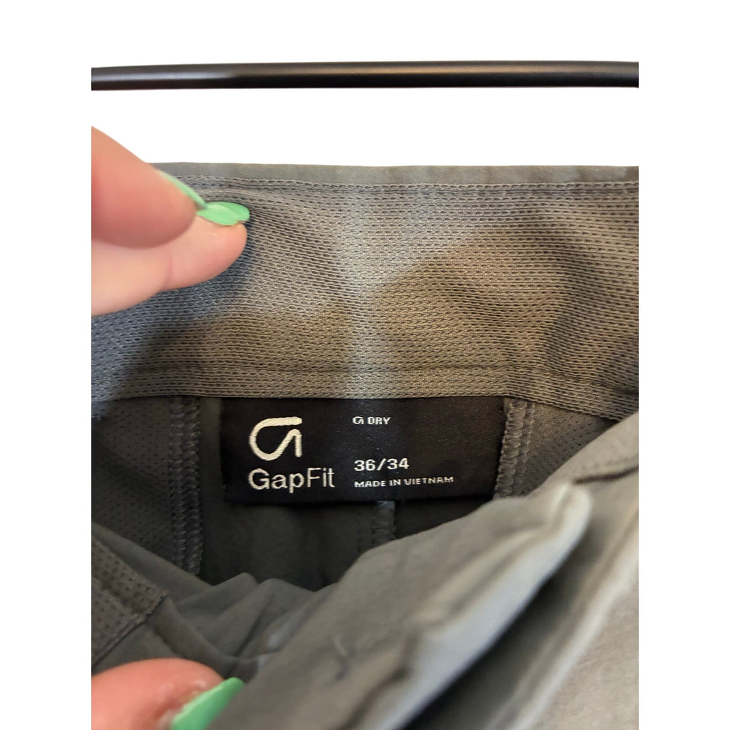 Gap Slim Fit Gray Lightweight Tech Travel Chino Pants Men's 36x34
