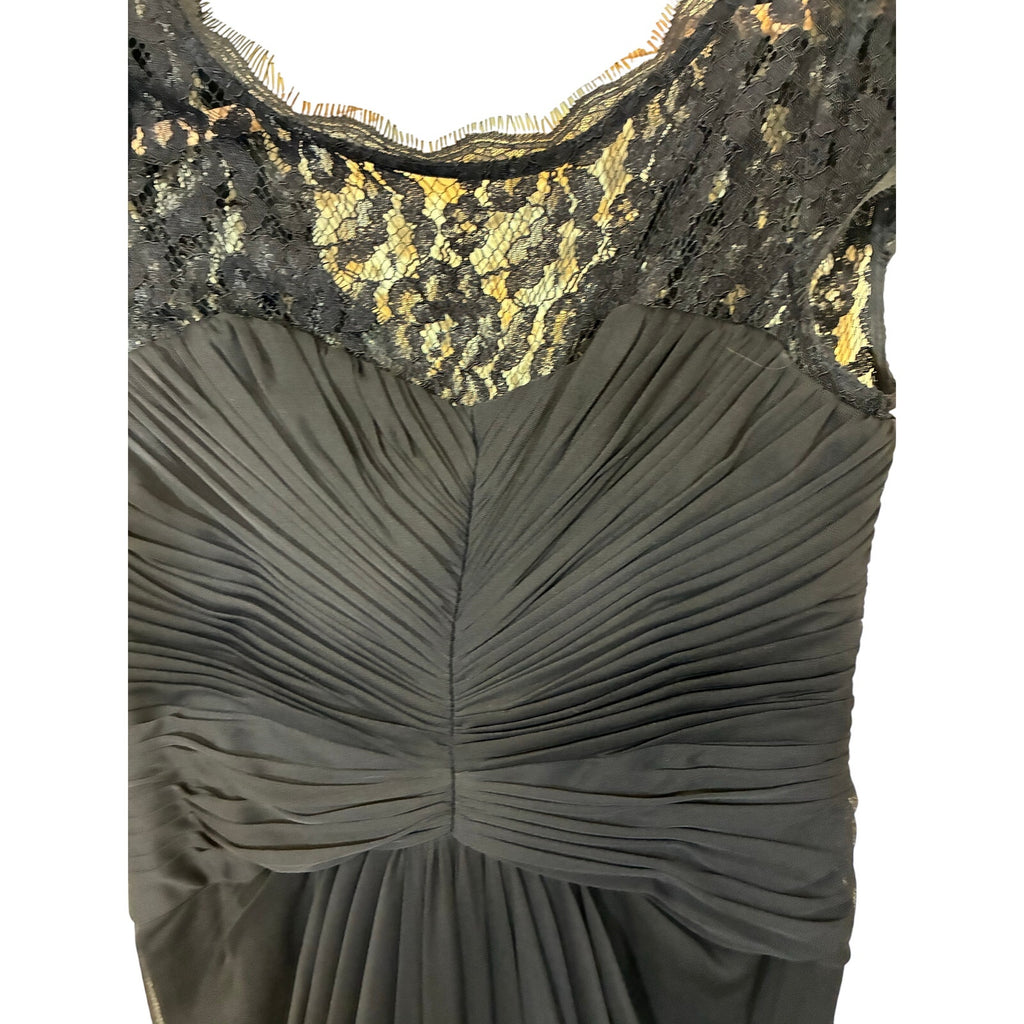 Like a Glove Gown Adrianna Papell Black Evening Event Formal Glam Dress 8
