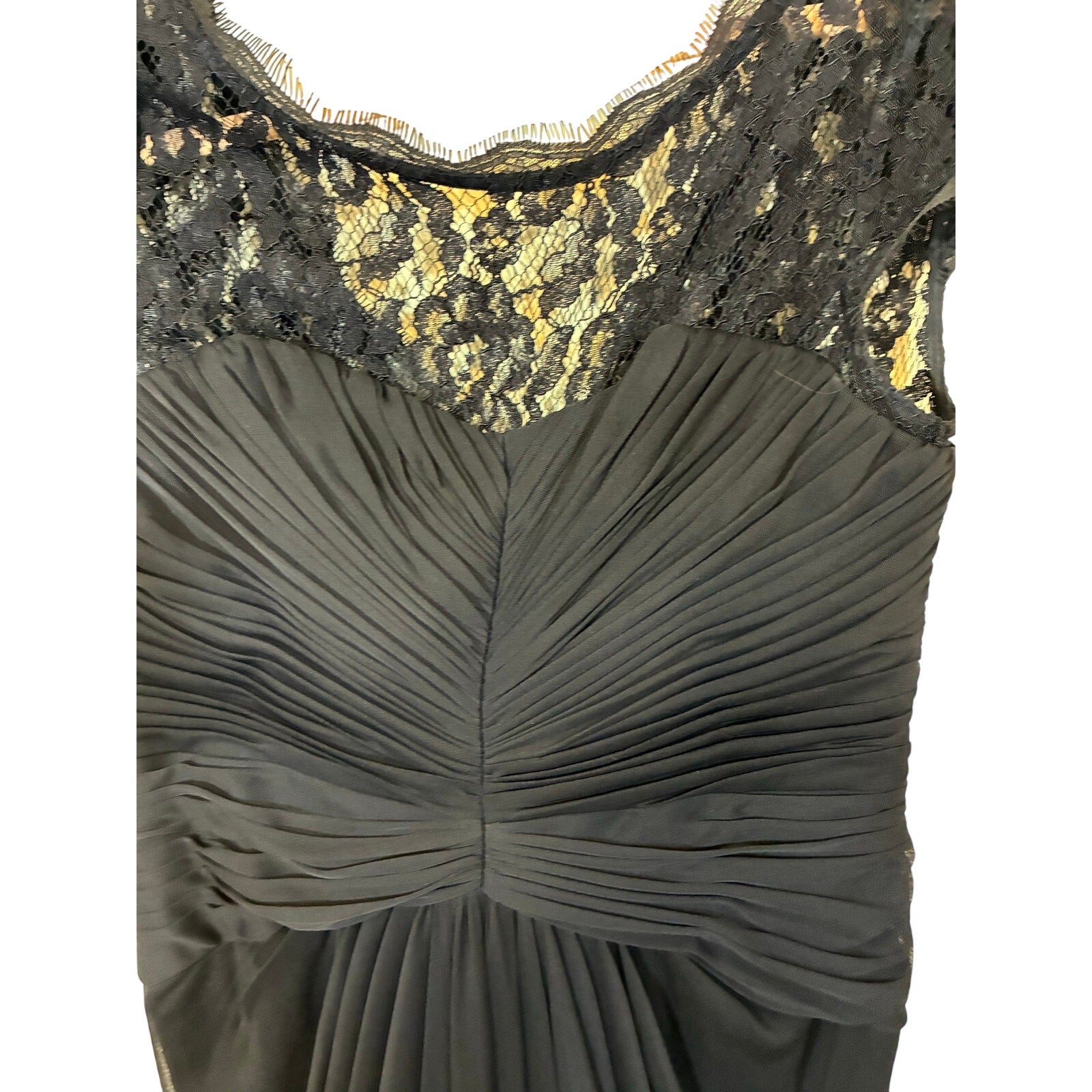Like a Glove Gown Adrianna Papell Black Evening Event Formal Glam Dress 8