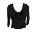 Vintage MSK Women's Ruched Cowl Neck Glam Glitter Praty Club Teacher Top S Bratz