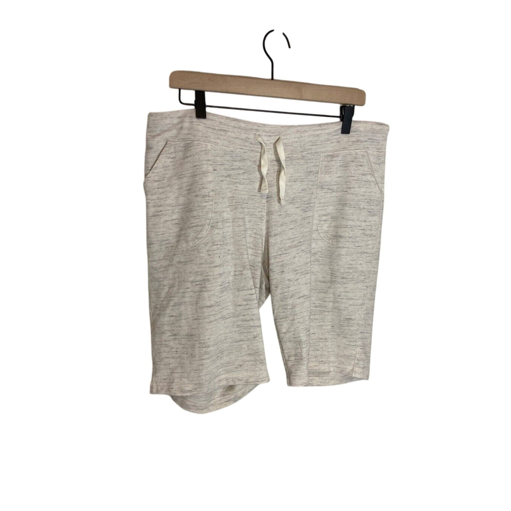 Eddie Bauer Men's Large Light Grey Sweat Casual Athletic Comfort Shorts