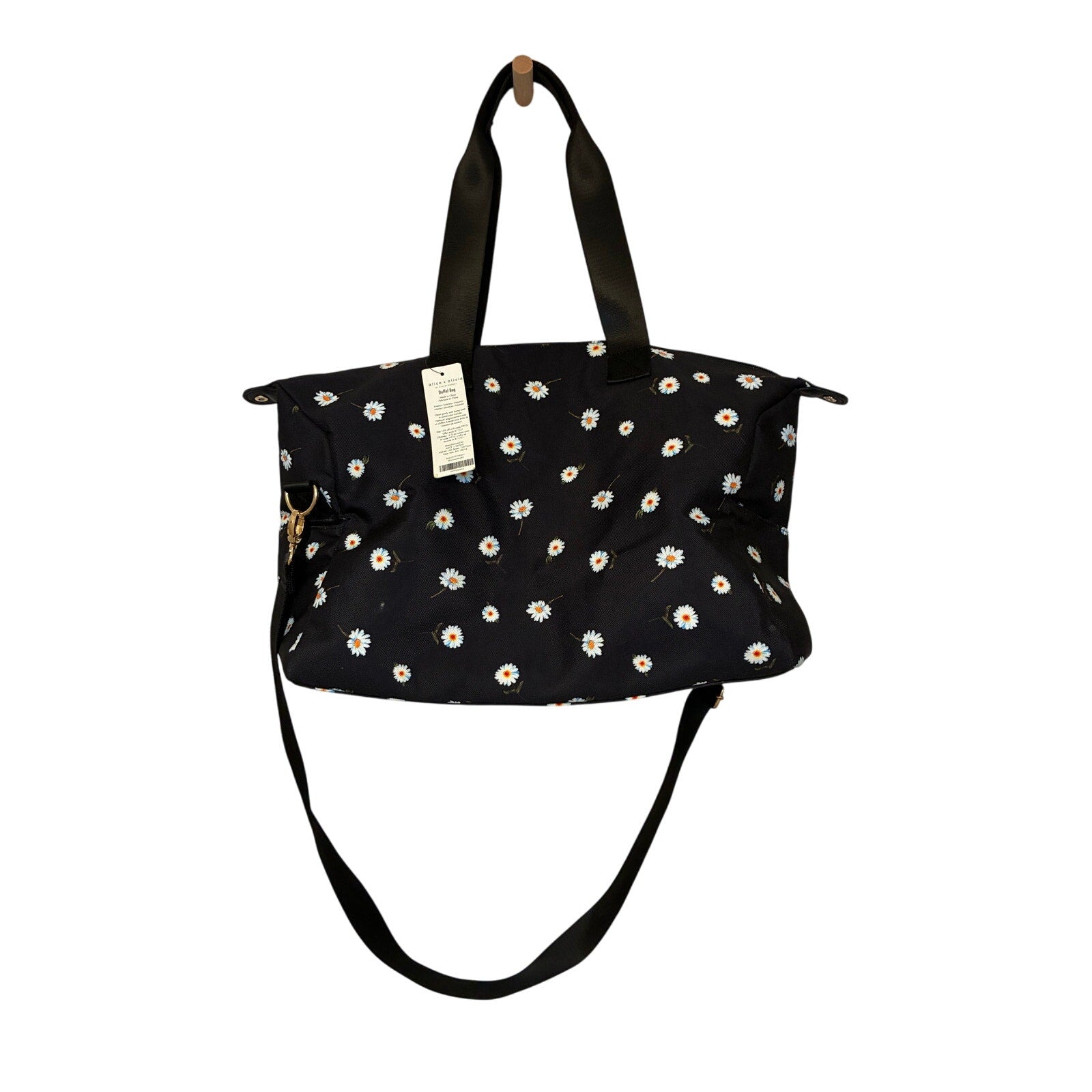Alice + Olivia Daisy Print Duffel Bag Weekender Bag Traveling Loungewear Novelty