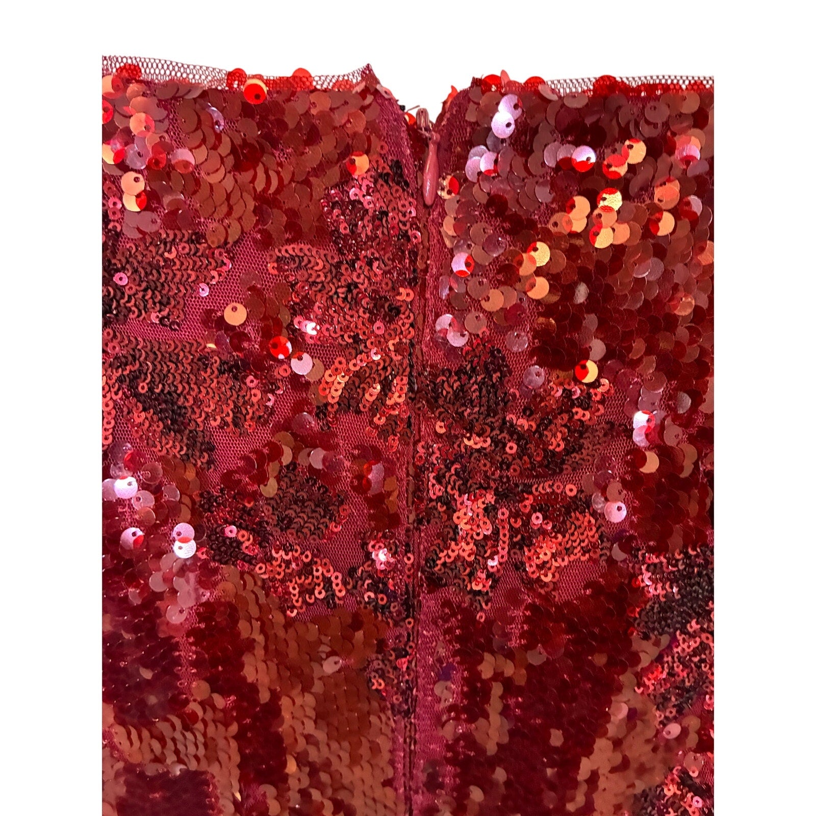 NWT Adrianna Papell Women's Square-Neck Sequin Gown Event Glam Glitz Sparkle 2
